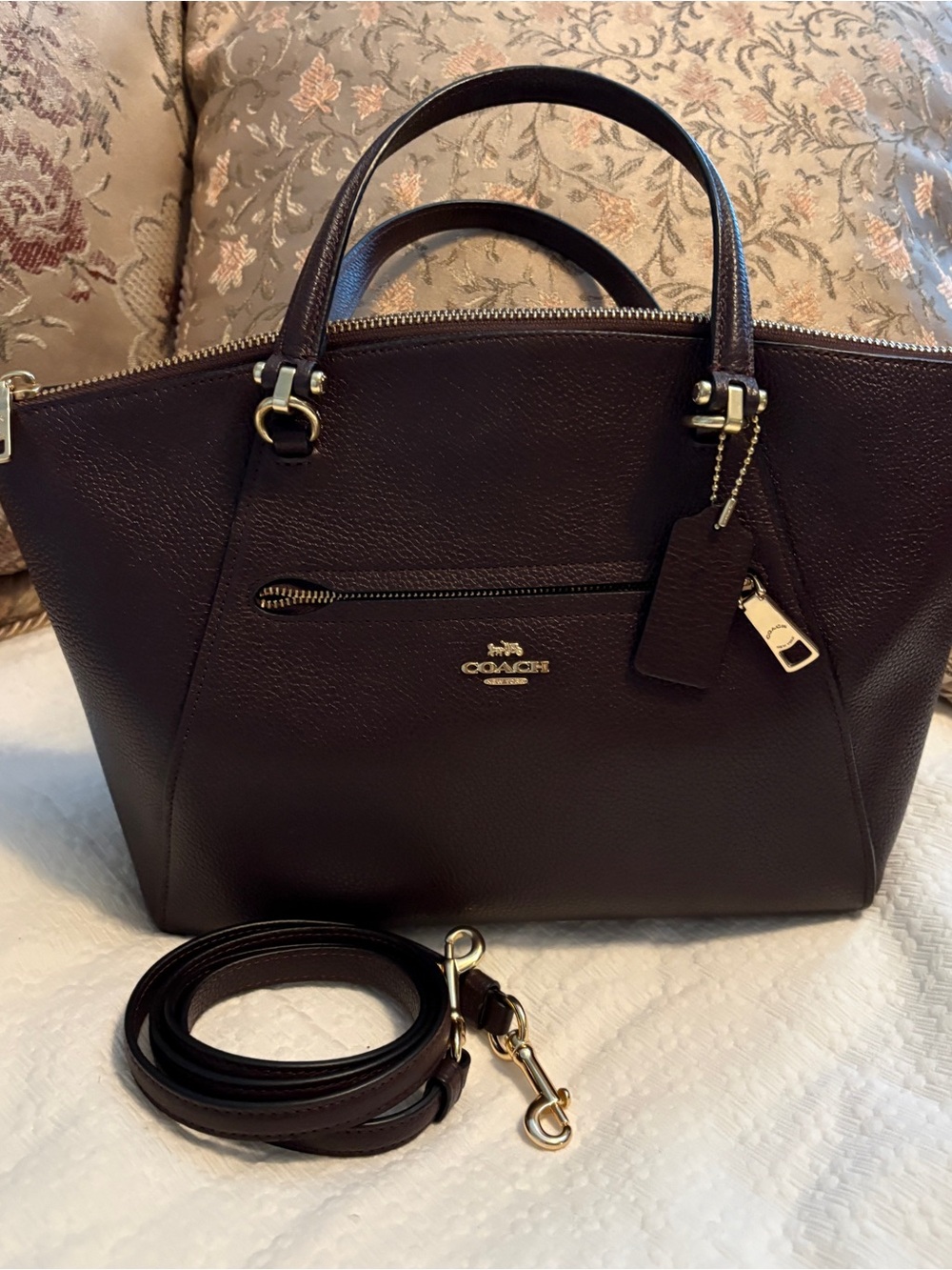 Coach Oxblood Prairie Satchel - Picture 4 of 4